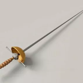 Cup Hilt Sword 3d model