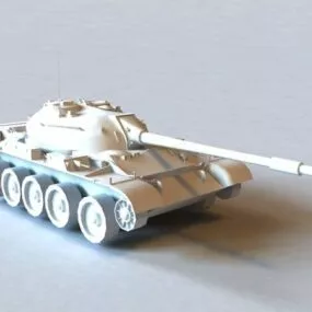 Russian T-54 Tank 3d model