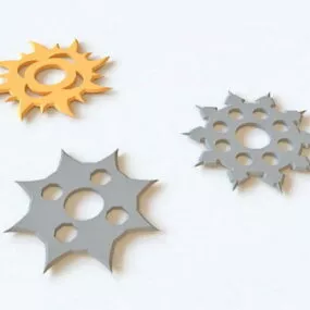 Throwing Stars Set 3d model