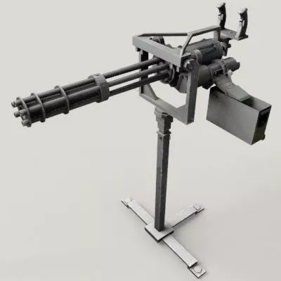 Beauty Girl Pirate With Cannon Weapon 3d model