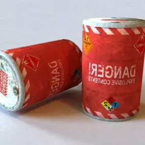Explosive Barrel 3d model