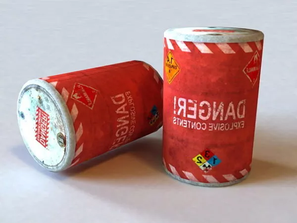 Plastic Barrel Drum 3d model