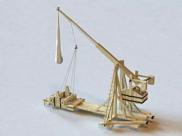 Trebuchet Medieval Siege 3d model Trebuchet Medieval Siege 3d model