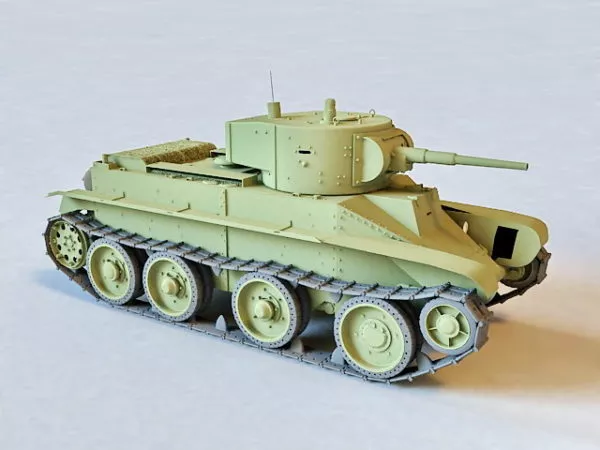 Soviet Bt-7 Tank 3d model Soviet Bt-7 Tank 3d model