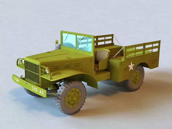 Jeep Military Truck 3d model Jeep Military Truck 3d model