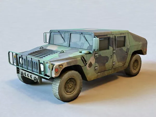 Hummer Humvee Car 3d model