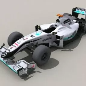 Mercedes F1 Car 3d model