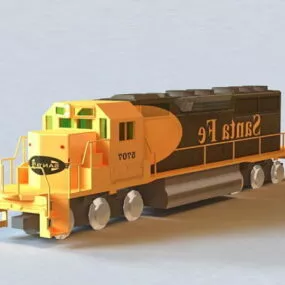 Santa Fe Locomotive Roster 3d model