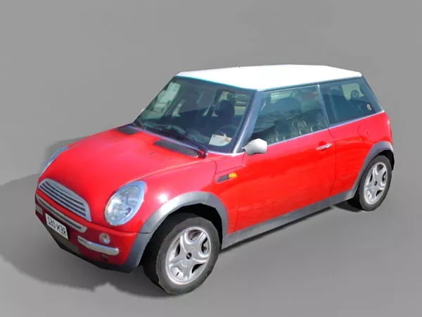 Red Mini Cooper 3d model Red Mini Cooper 3d model
