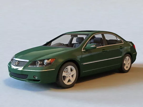 Old Car Sedan Car 3d model