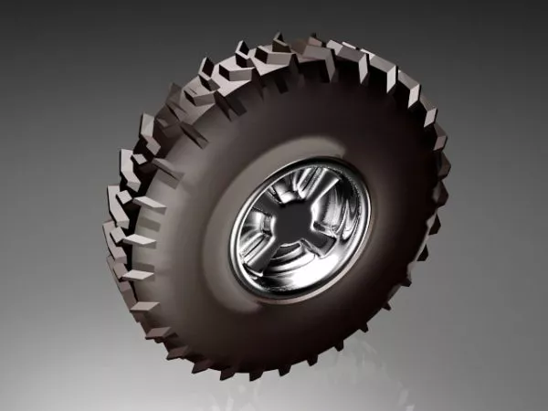 16inch Sports Car Tire 3d model