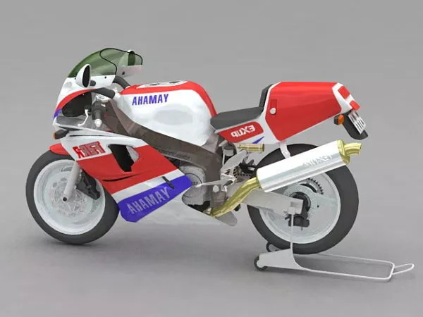 Yamaha Yzf750 Sport Bike 3d model Yamaha Yzf750 Sport Bike 3d model