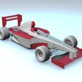 Vintage F1 Car 3d model