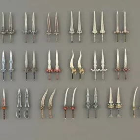 Two-handed Swords 3d model