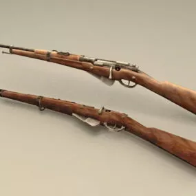 French Berthier Rifle 3d model