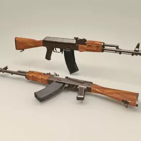 Russian Ak-74 Rifle 3d model