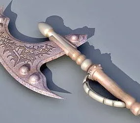 One-handed Battle Axe 3d model