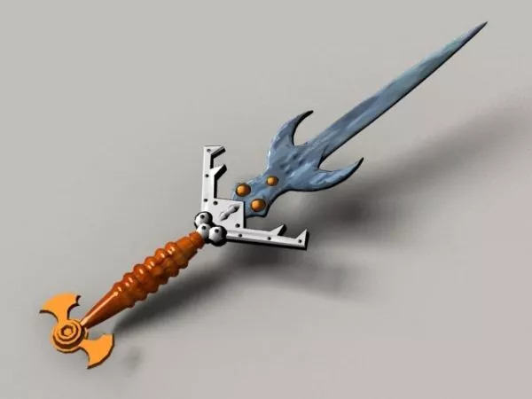 Armored Swordman Mediaeval Character 3d model