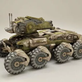 Sci-fi Combat Vehicle 3d model