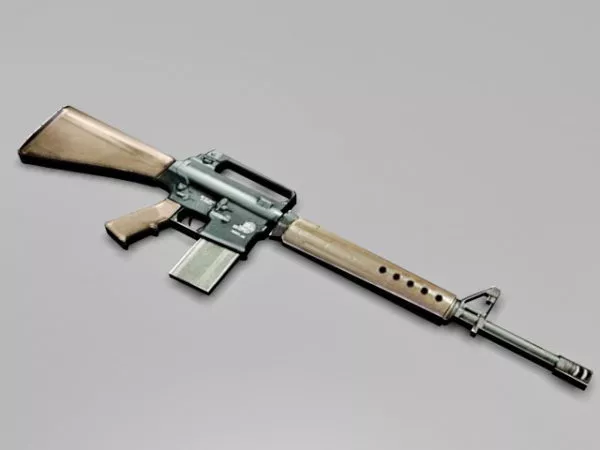 Armalite Ar 10b Rifle 3d model Armalite Ar 10b Rifle 3d model