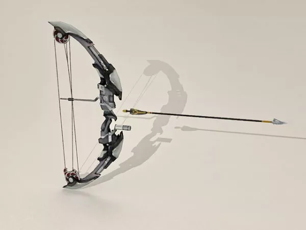 Futuristic Bow And Arrow 3d model Futuristic Bow And Arrow 3d model
