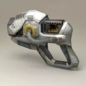 Sci-fi Pistol Low Poly 3d model