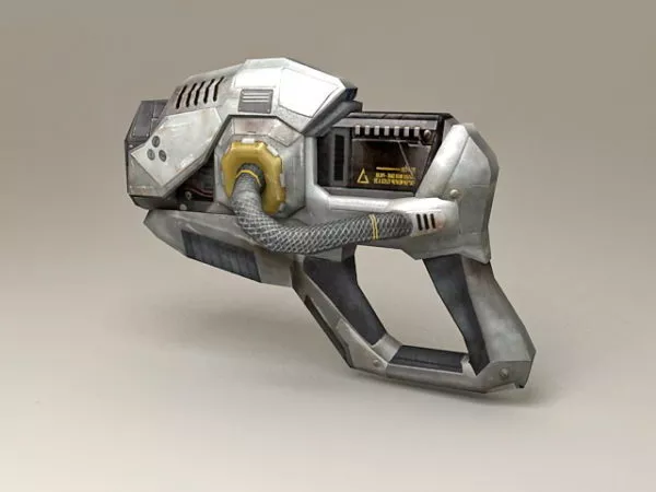 Sci-fi Pistol Low Poly 3d model Sci-fi Pistol Low Poly 3d model