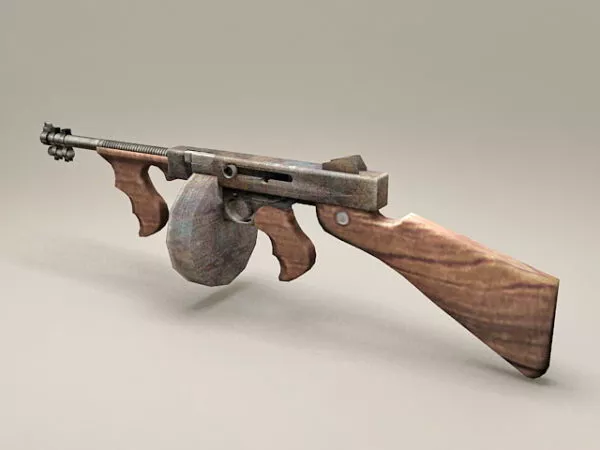 Vintage Russian Machine Gun 3d model Vintage Russian Machine Gun 3d model