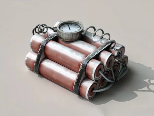 Funny Clock With Cup Shape 3d model