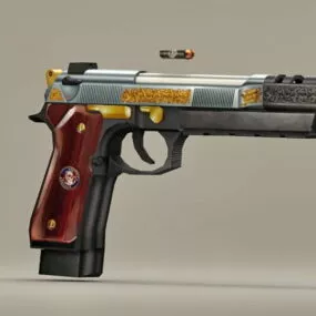 Beretta M92 Pistol 3d model