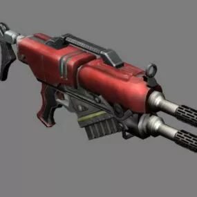 Futuristic Assault Rifle Concept 3d model