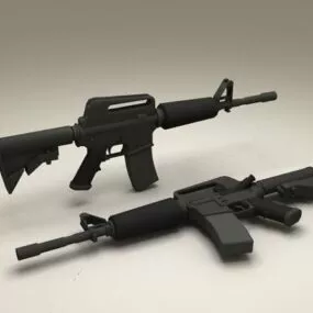 M4 Carbine Assault Rifle 3d model