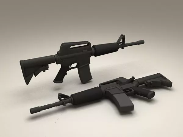 M4 Carbine Assault Rifle 3d model M4 Carbine Assault Rifle 3d model