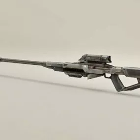 Futuristic Sniper Rifle Concept 3d model