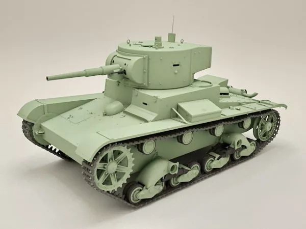 Russian T-26 Light Infantry Tank 3d model Russian T-26 Light Infantry Tank 3d model