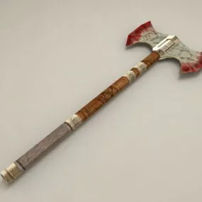 Bloody Axe Low Poly 3d model