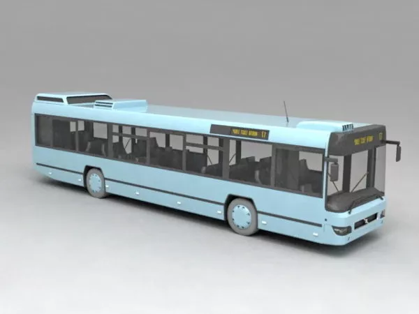 Public Bus Transportation 3d model Public Bus Transportation 3d model