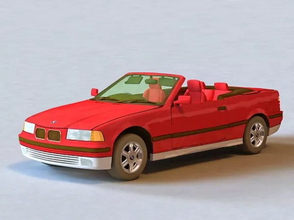 Bmw Convertible Car 3d model
