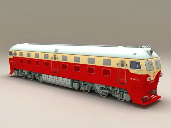 China Railway Df4d Locomotive 3d model China Railway Df4d Locomotive 3d model