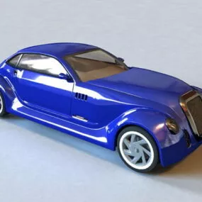 Old Antique Classic Car 3d model