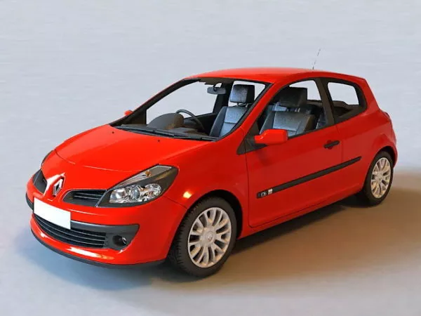 Old Opel Astra Hatchback 3d model