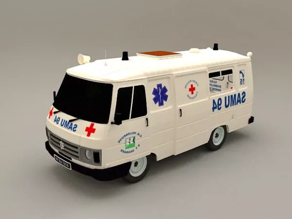 Abandoned Van Shell 3d model