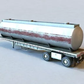 Semi-trailer Tank Trailer 3d model