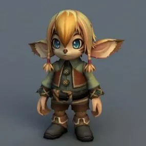 Kawaii Elf Girl 3d model