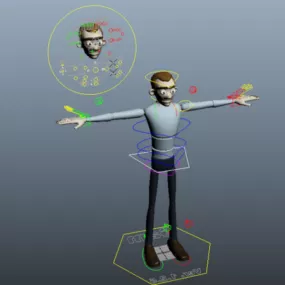 Sam Rigged mô hình 3d