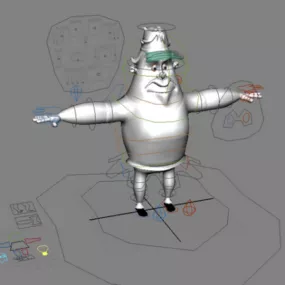 Mô hình hoạt hình Man Rig 3d