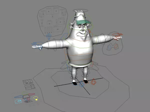 Cartoon Man Rig 3d model Cartoon Man Rig 3d model