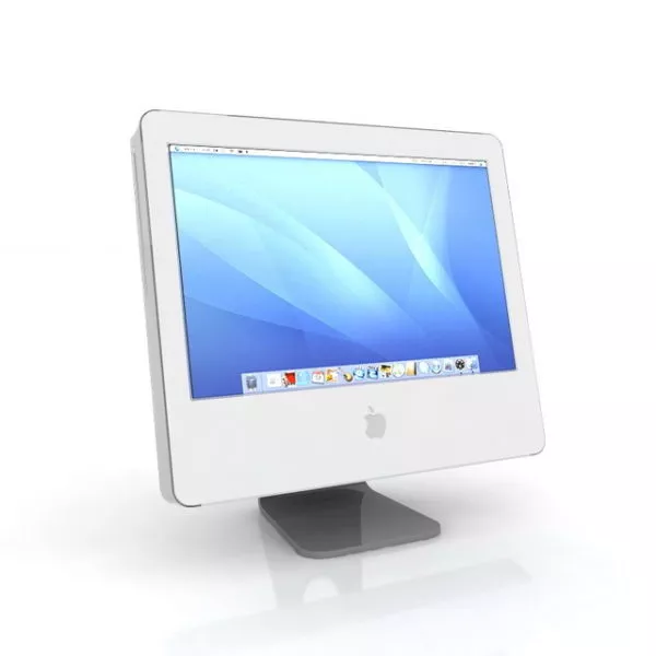 Multimedia Information With Monitor 3d model