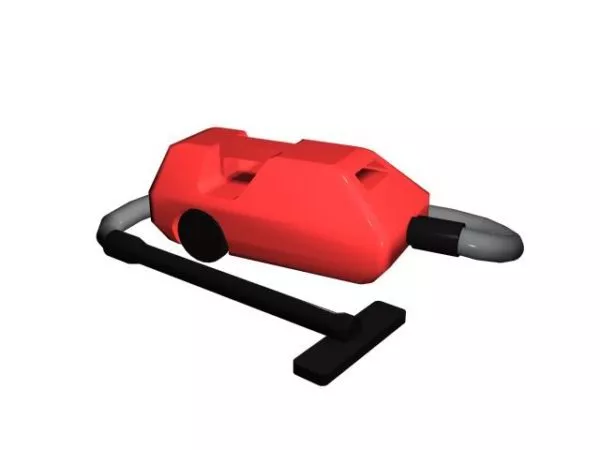 Red Vacuum Cleaner 3d model Red Vacuum Cleaner 3d model