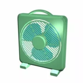 Desk Box Fan 3d model